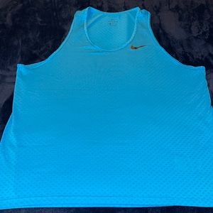 Practically brand new lite blue dri fit Nike muscle tank top